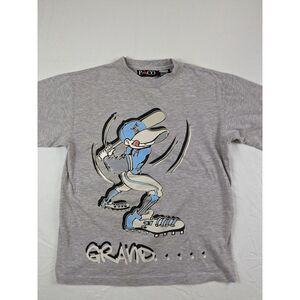 Vintage 90s Y2K Paco‎ Jeans Jnco Style Blue Tee Streetwear Medium M 12/14